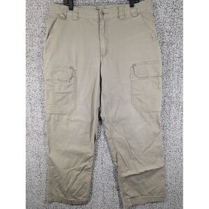 Duluth Trading Fire Hose Cargo Work Pants‎ Men 38x29 (Tag 40x32) Brown Tan